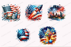 4th of July Clipart Bundle 14 - CraftNest - Digital Crafting and Art