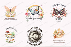 Boho Mystical Clipart Bundle - CraftNest - Digital Crafting and Art