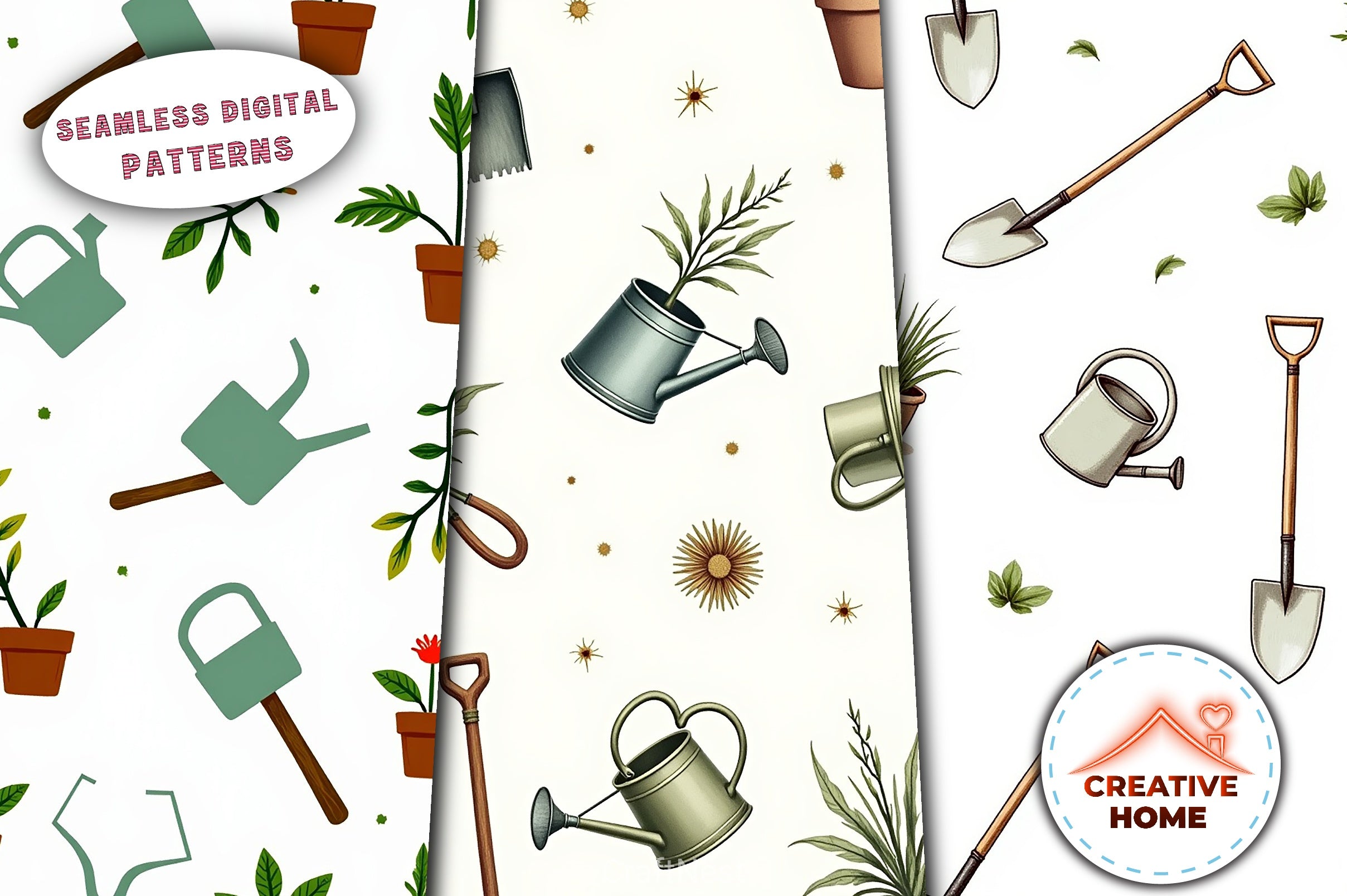 Gardening Tools & Plants Clipart Bundle - CraftNest - Digital Crafting and Art