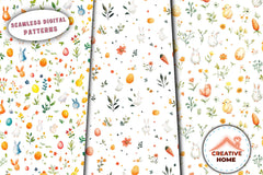 Easter Bunnies Lambs Chick Clipart Bundle - CraftNest - Digital Crafting and Art