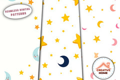 Cartoon Stars & Moons Clipart Bundle - CraftNest - Digital Crafting and Art