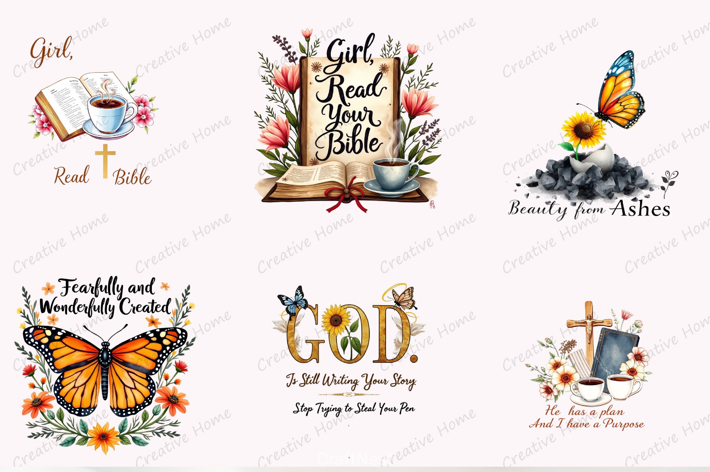 Christian Clipart Bundle - CraftNest - Digital Crafting and Art