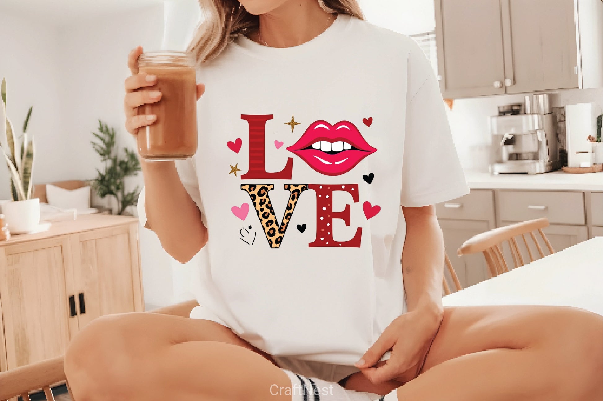 Western Love Lips Clipart Bundle - CraftNest - Digital Crafting and Art