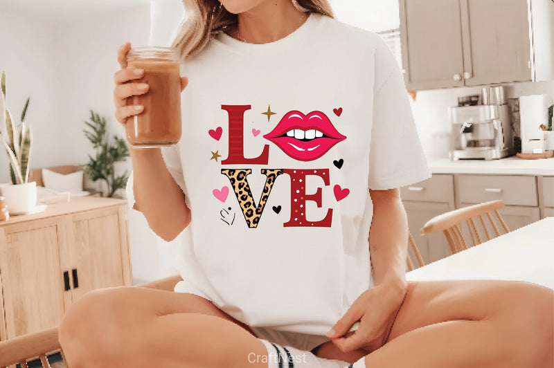 Western Love Lips Clipart Bundle - CraftNest - Digital Crafting and Art