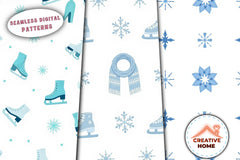 Cozy Ice Skates & Snowflakes Clipart Bundle - CraftNest - Digital Crafting and Art