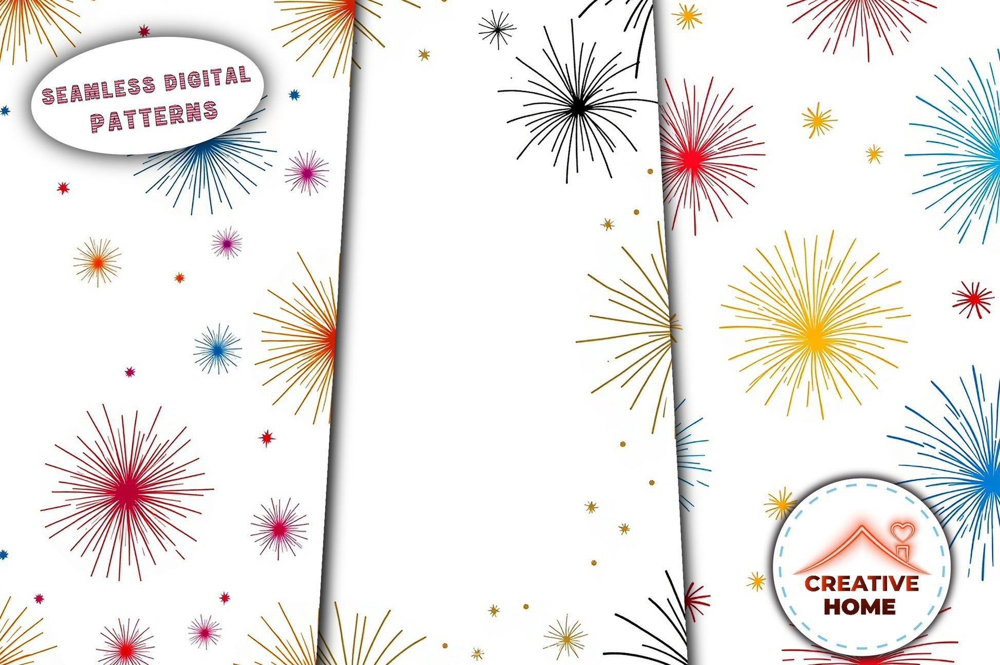 Fireworks & Sparklers Clipart Bundle - CraftNest - Digital Crafting and Art
