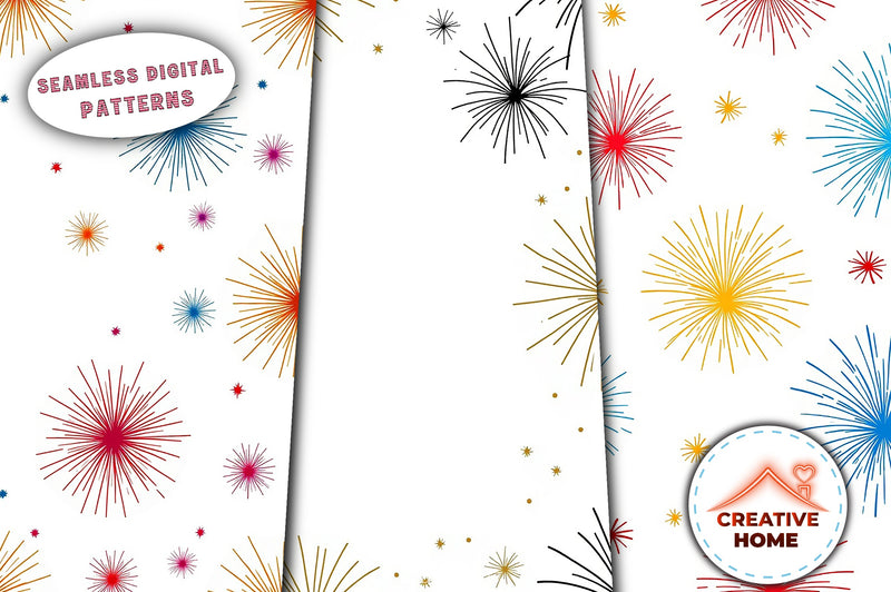 Fireworks & Sparklers Clipart Bundle - CraftNest - Digital Crafting and Art
