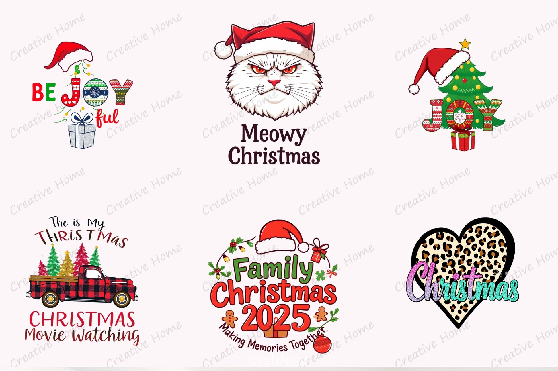 Merry Christmas Clipart Bundle 61 - CraftNest - Digital Crafting and Art