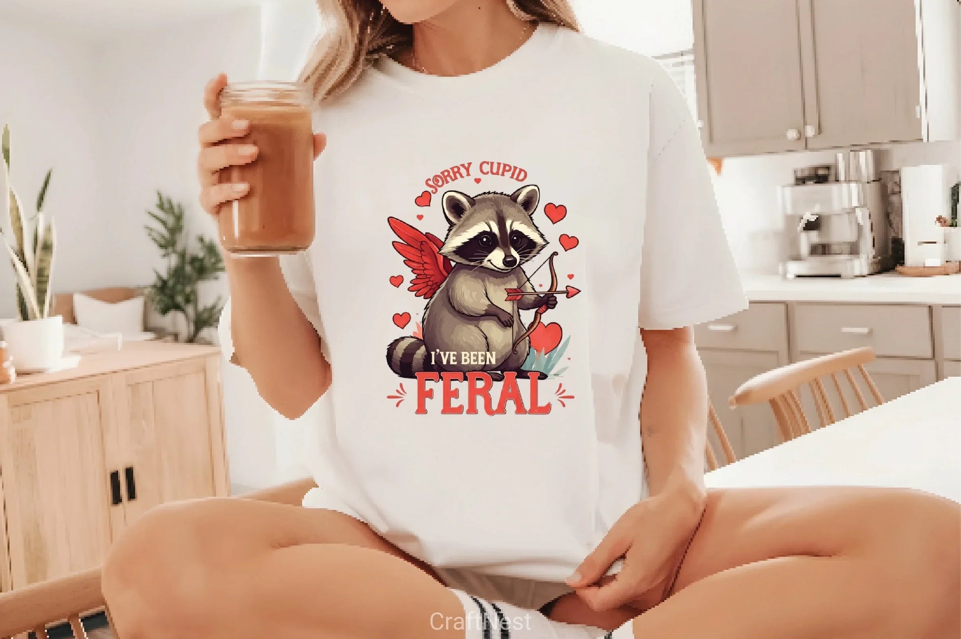 Mischievous Raccoon Cupid Clipart Bundle - CraftNest - Digital Crafting and Art