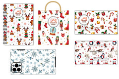 Glittery Christmas Pattern Clipart Bundle - CraftNest - Digital Crafting and Art