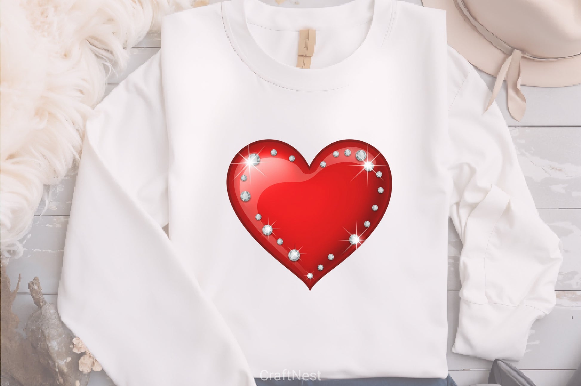 Red Hearts Clipart Bundle - CraftNest - Digital Crafting and Art