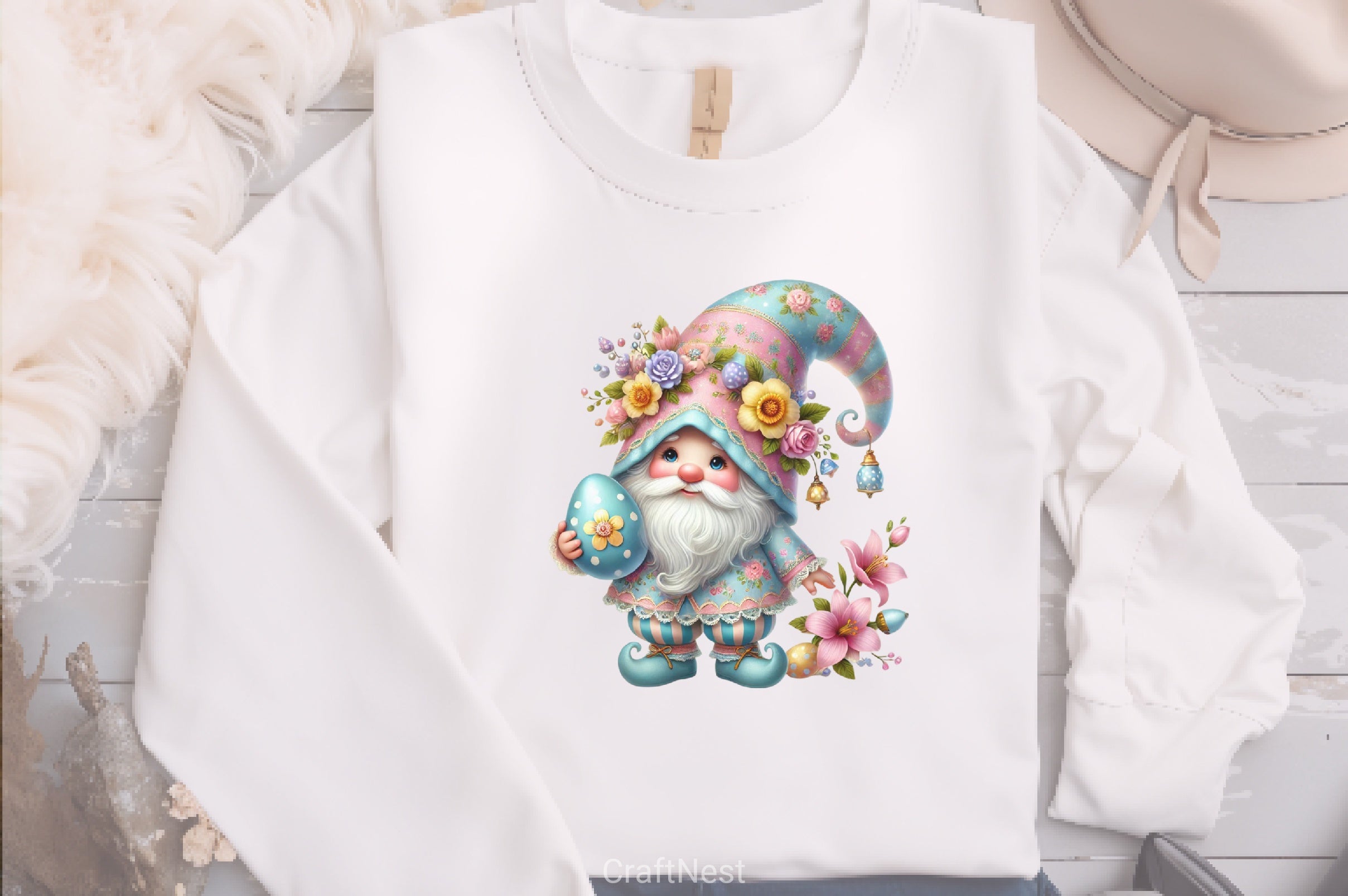 Easter Gnome Clipart Bundle 16 - CraftNest - Digital Crafting and Art