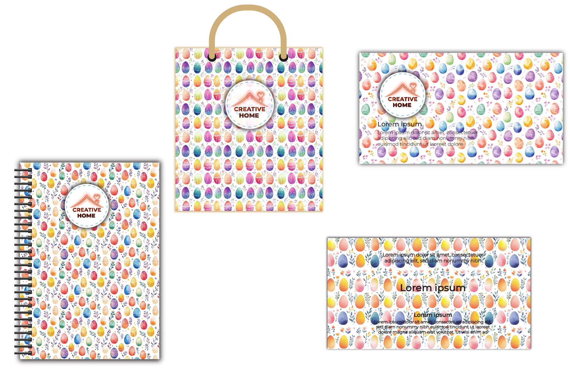 Easter Eggs Pattern Clipart Bundle 1 - CraftNest - Digital Crafting and Art