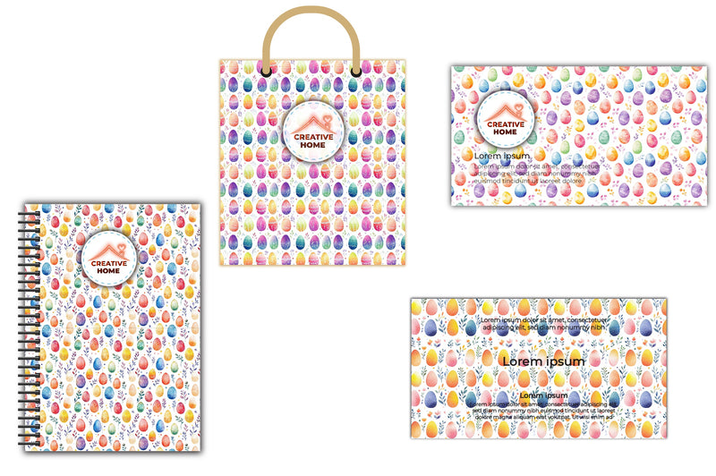 Easter Eggs Pattern Clipart Bundle 1 - CraftNest - Digital Crafting and Art