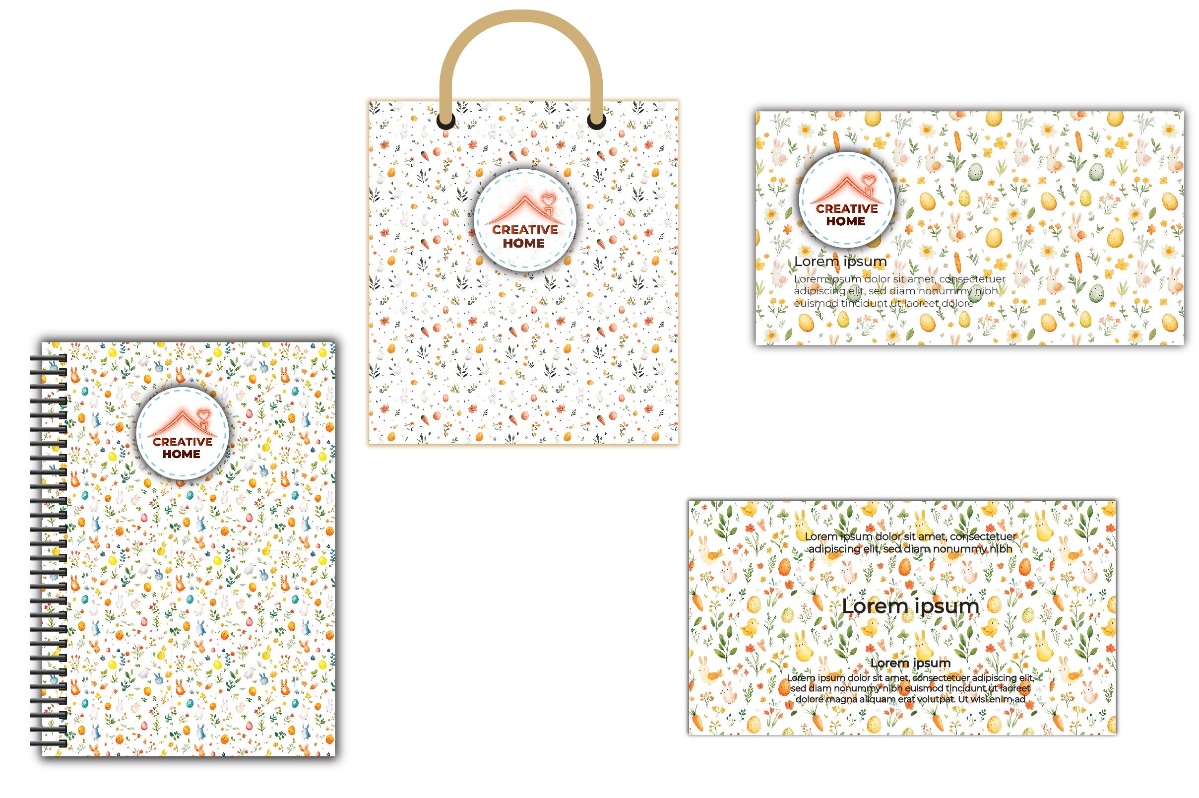 Easter Bunnies Lambs Chick Clipart Bundle - CraftNest - Digital Crafting and Art