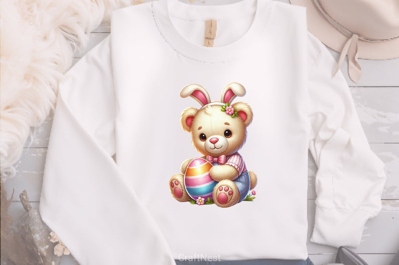 Easter Teddy Bear Clipart Bundle - CraftNest - Digital Crafting and Art