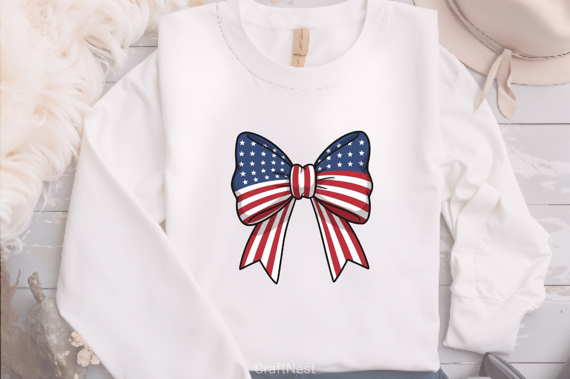 Coquette Bow 4th July Clipart Bundle - CraftNest - Digital Crafting and Art