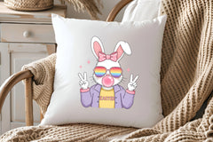Hipster Easter Bunny Clipart Bundle - CraftNest - Digital Crafting and Art