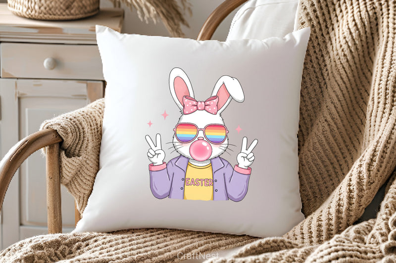 Hipster Easter Bunny Clipart Bundle - CraftNest - Digital Crafting and Art