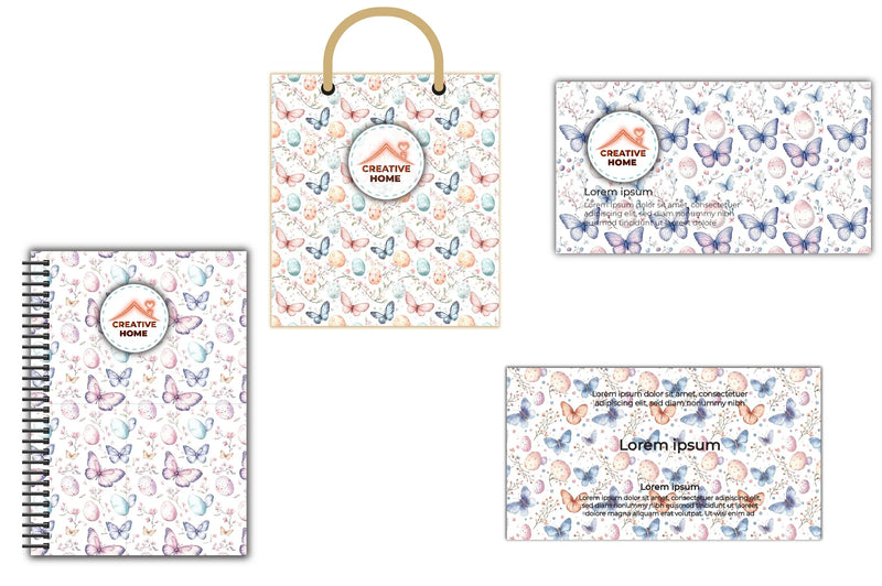 Easter Butterflies Eggs Blossoms Clipart Bundle - CraftNest - Digital Crafting and Art