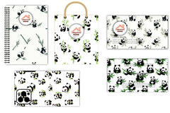Cute Bamboo Munching Pattern Clipart Bundle - CraftNest - Digital Crafting and Art