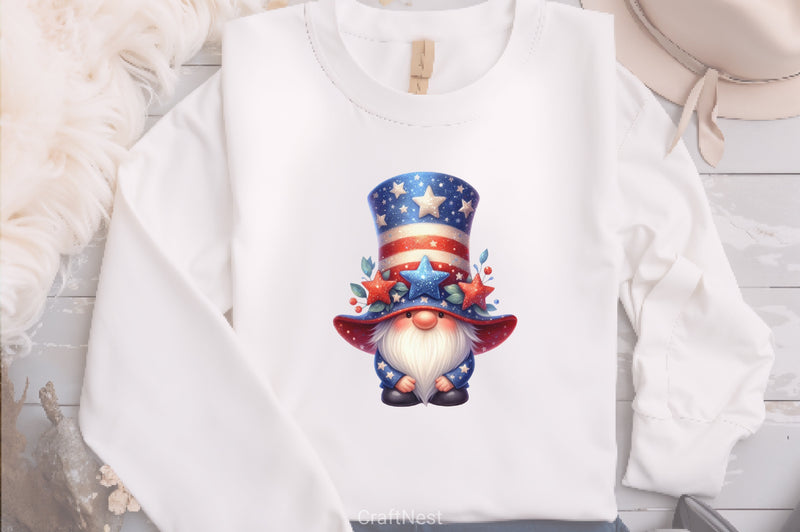 4th of July Gnome Clipart Bundle - CraftNest - Digital Crafting and Art