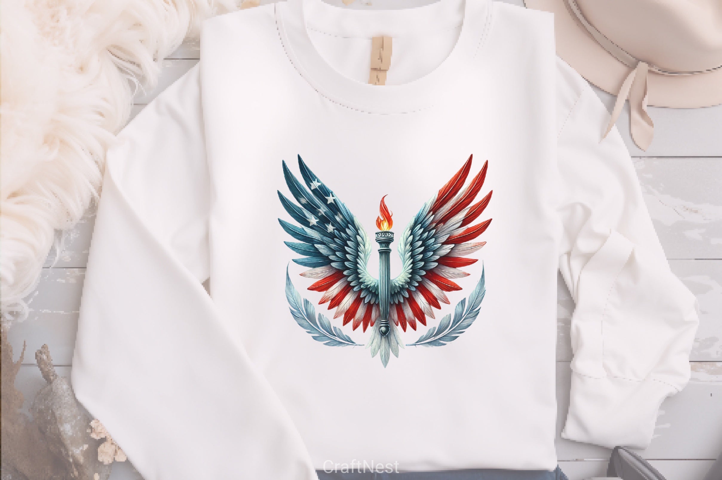 American Wings 4th of July Clipart Bundle - CraftNest - Digital Crafting and Art