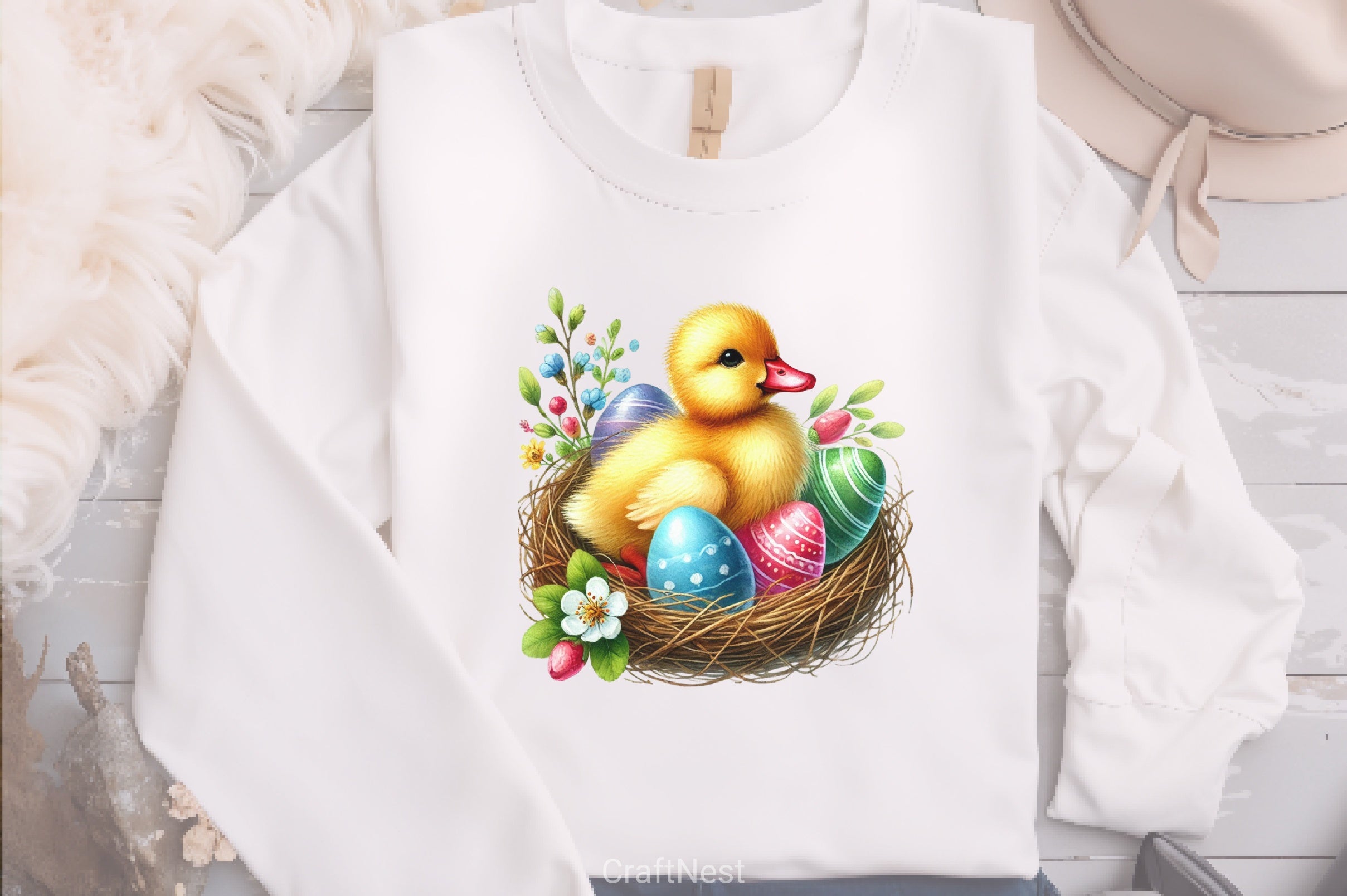 Cute Easter Duck Clipart Bundle - CraftNest - Digital Crafting and Art
