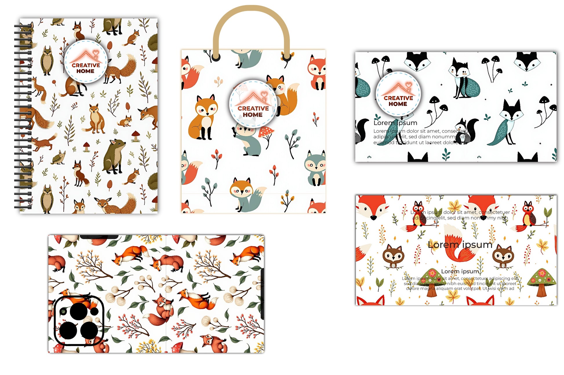 Hand Drawn Animal Pattern Clipart Bundle - CraftNest - Digital Crafting and Art