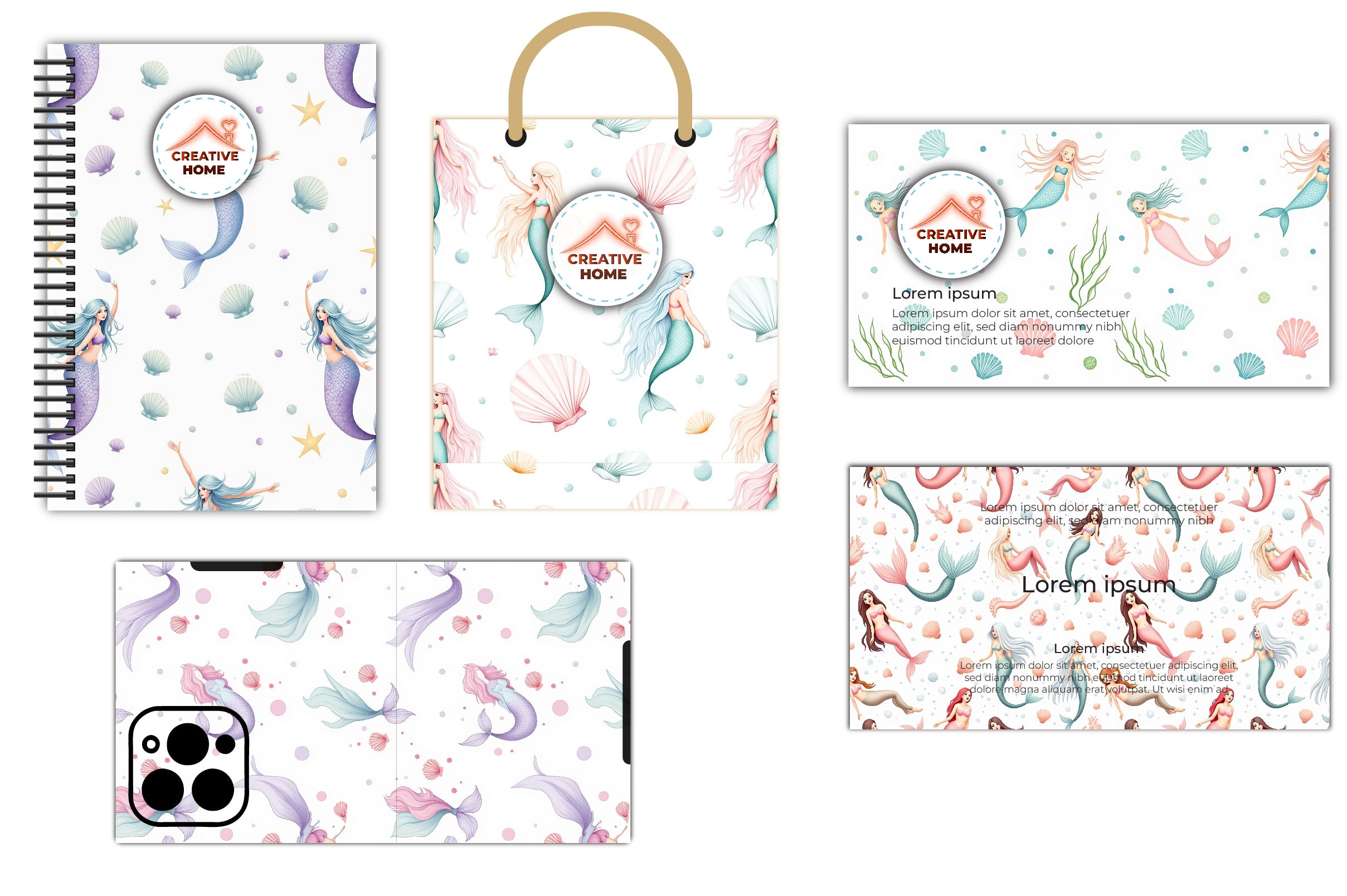 Magical Underwater Pattern Clipart Bundle - CraftNest - Digital Crafting and Art