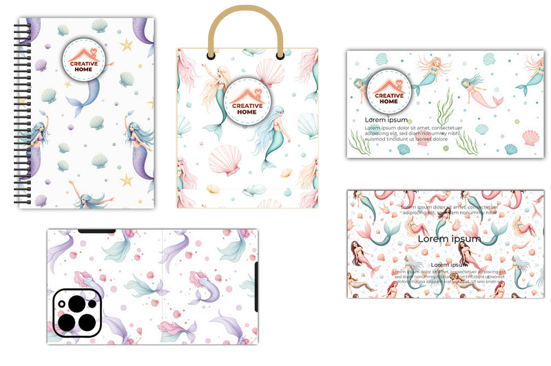 Magical Underwater Pattern Clipart Bundle - CraftNest - Digital Crafting and Art