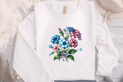 4th of July Flowers Clipart Bundle 5 - CraftNest - Digital Crafting and Art