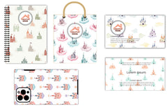 Pastel Castle Pattern Clipart Bundle - CraftNest - Digital Crafting and Art