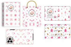 Minimalist Pink Christmas Clipart Bundle - CraftNest - Digital Crafting and Art