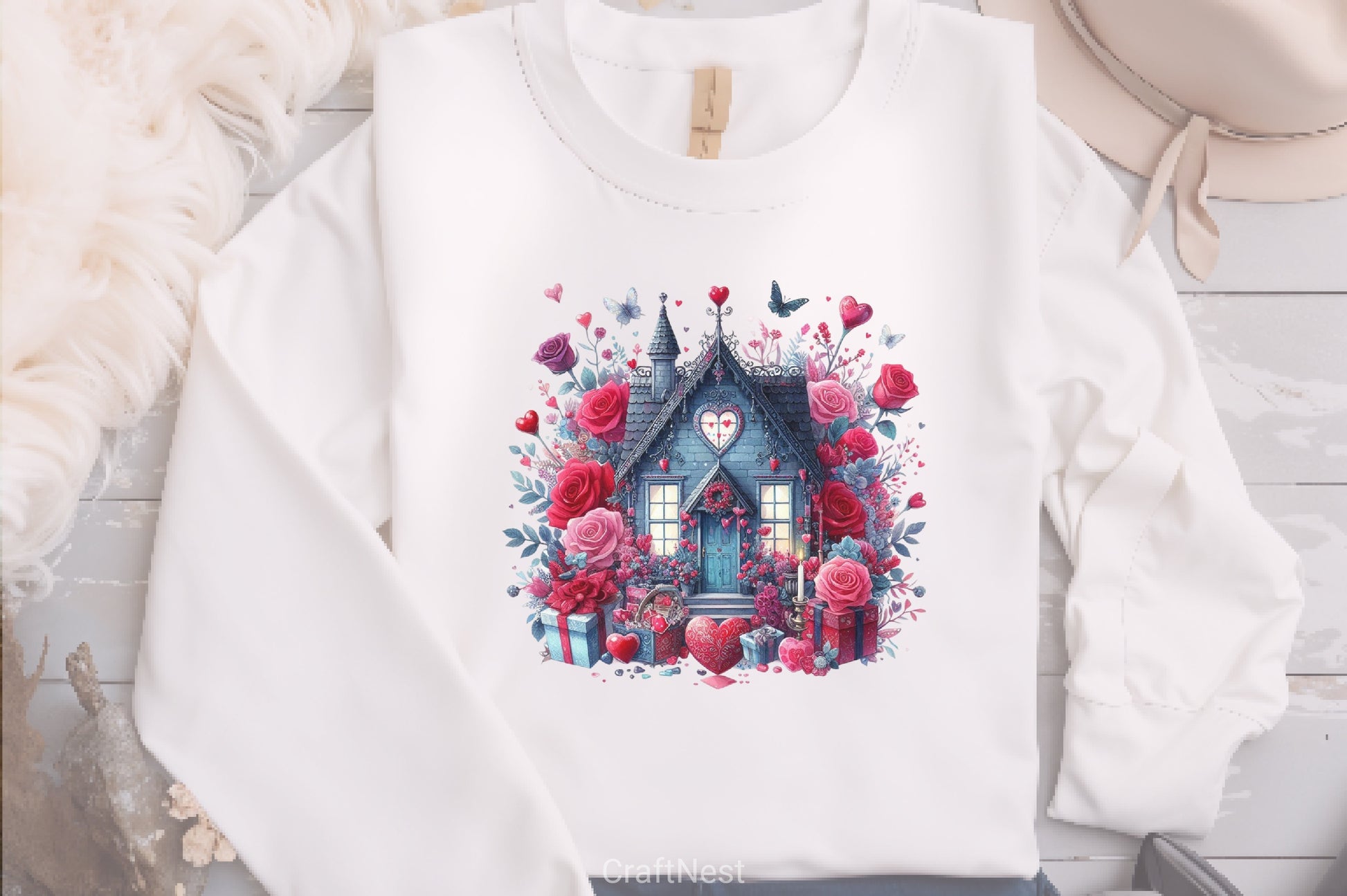 Valentine Gothic Houses Clipart Bundle - CraftNest - Digital Crafting and Art