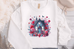 Valentine Gothic Houses Clipart Bundle - CraftNest - Digital Crafting and Art