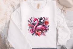 Valentine Flamingo Clipart Bundle - CraftNest - Digital Crafting and Art