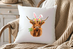 Happy Easter Heifer Cow Clipart Bundle - CraftNest - Digital Crafting and Art