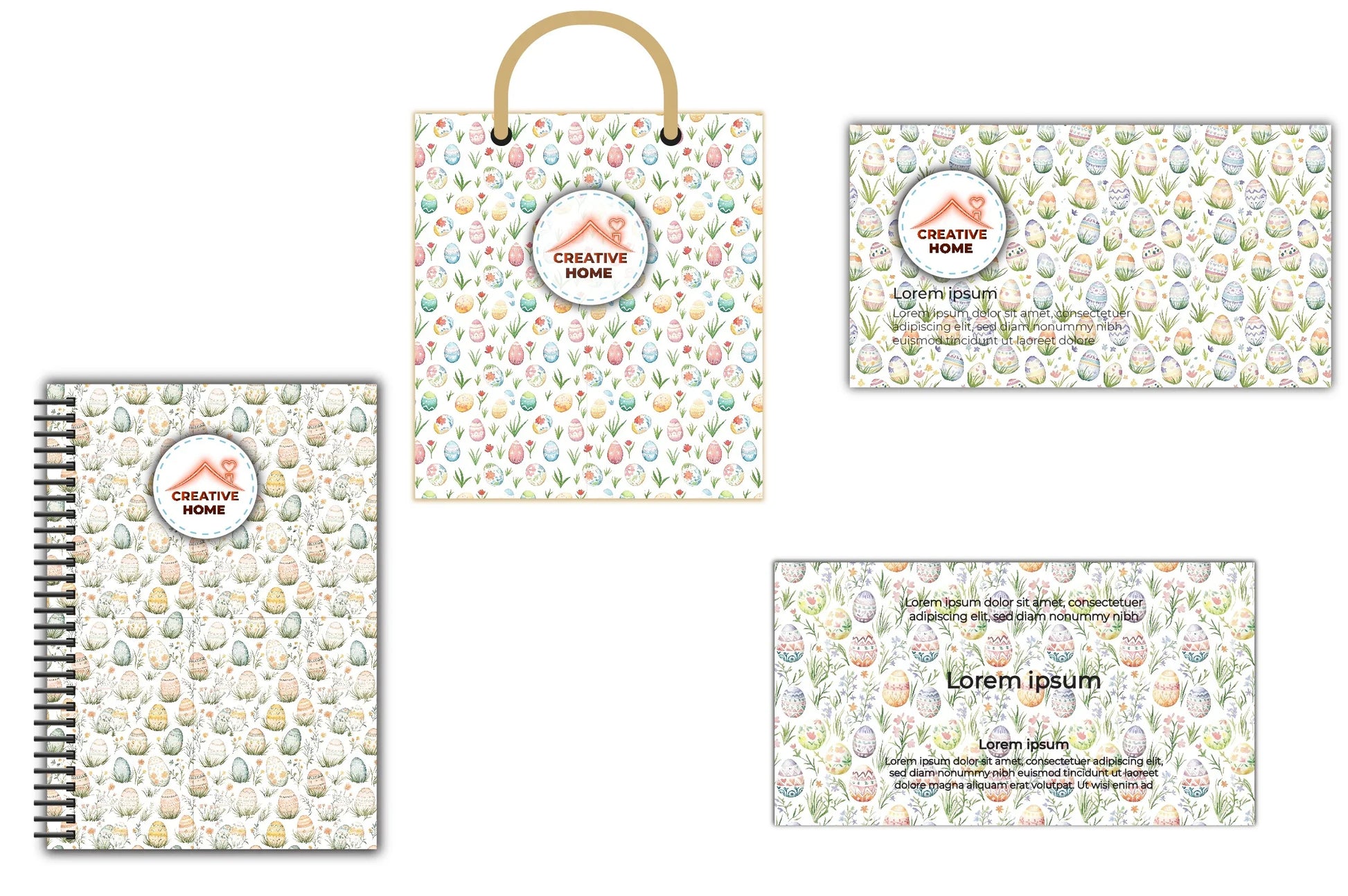 Easter Bunnies & Eggs Clipart Bundle 1 - CraftNest - Digital Crafting and Art