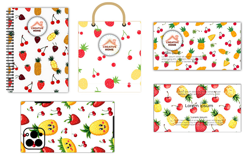 Fruit Fiesta Pattern Clipart Bundle - CraftNest - Digital Crafting and Art