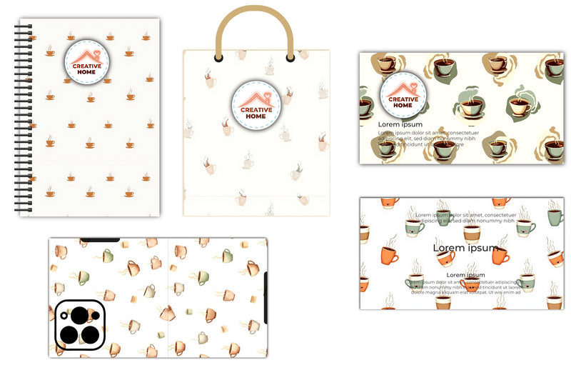 Coffee Cup Swirls Clipart Bundle - CraftNest - Digital Crafting and Art