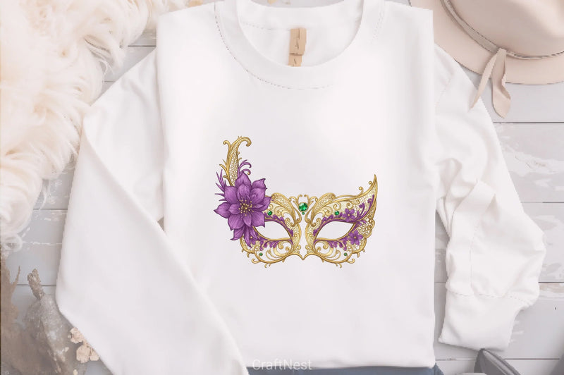 Mardi Gras Mask Clipart Bundle 4 - CraftNest - Digital Crafting and Art