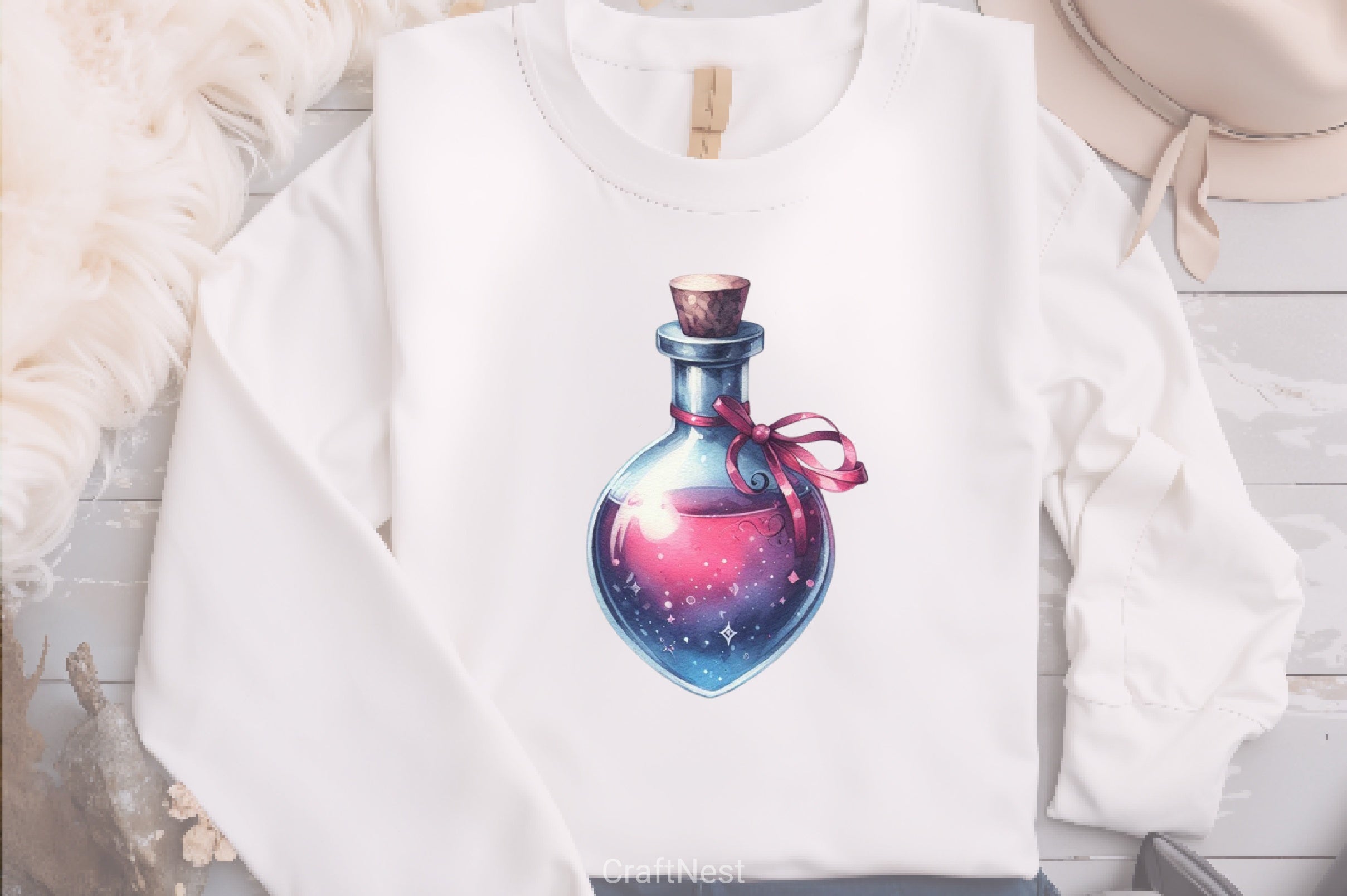 Valentine Gothic Love Potion Clipart Bundle - CraftNest - Digital Crafting and Art