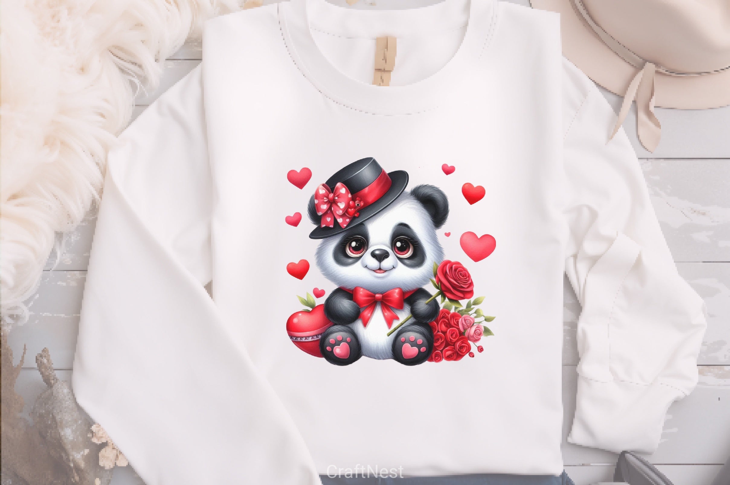 Valentine Panda Clipart Bundle - CraftNest - Digital Crafting and Art