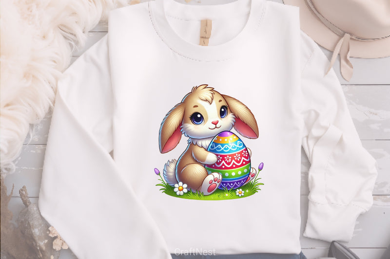 Easter Bunny & Eggs Clipart Bundle 2 - CraftNest - Digital Crafting and Art