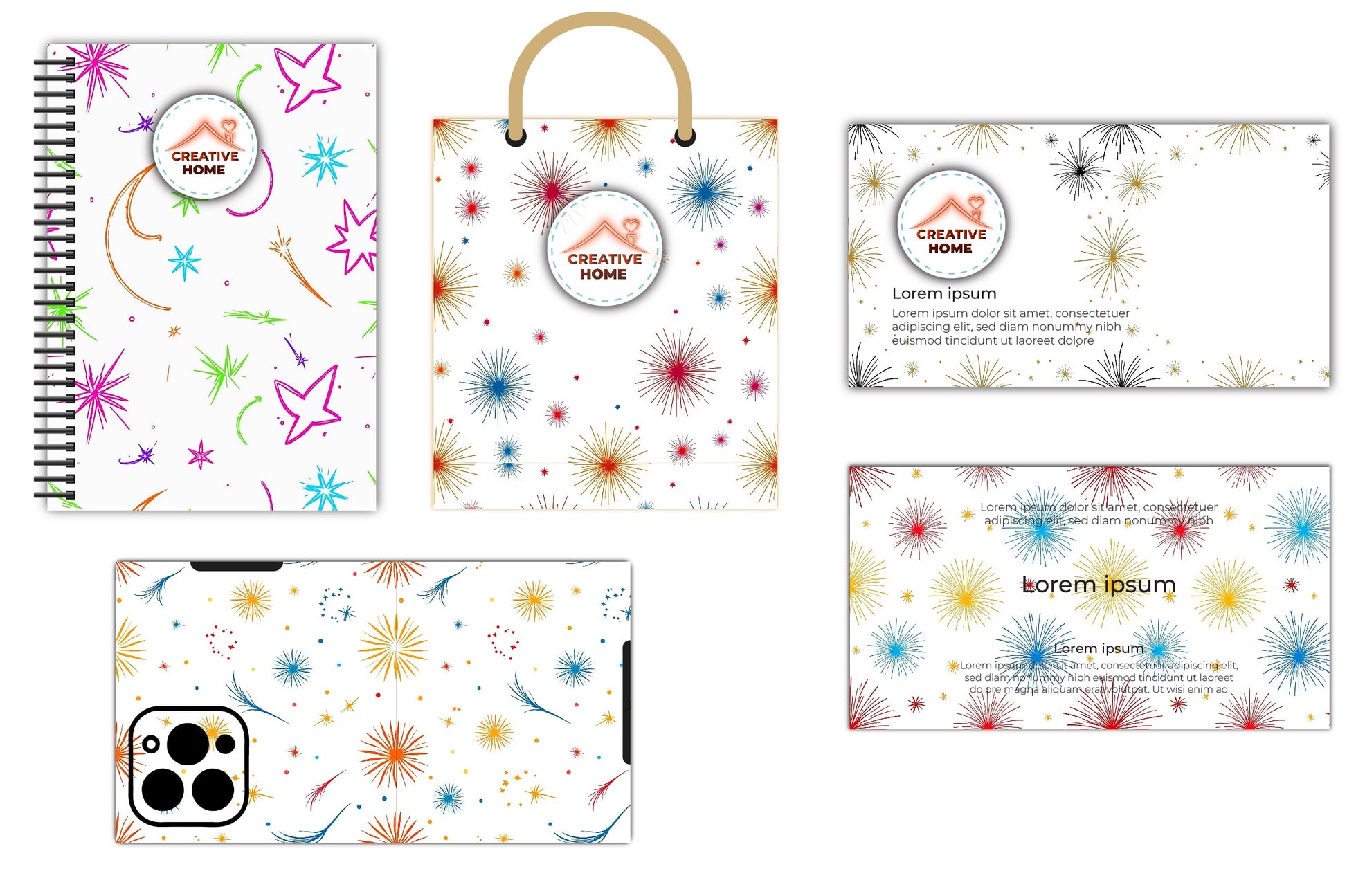 Fireworks & Sparklers Clipart Bundle - CraftNest - Digital Crafting and Art