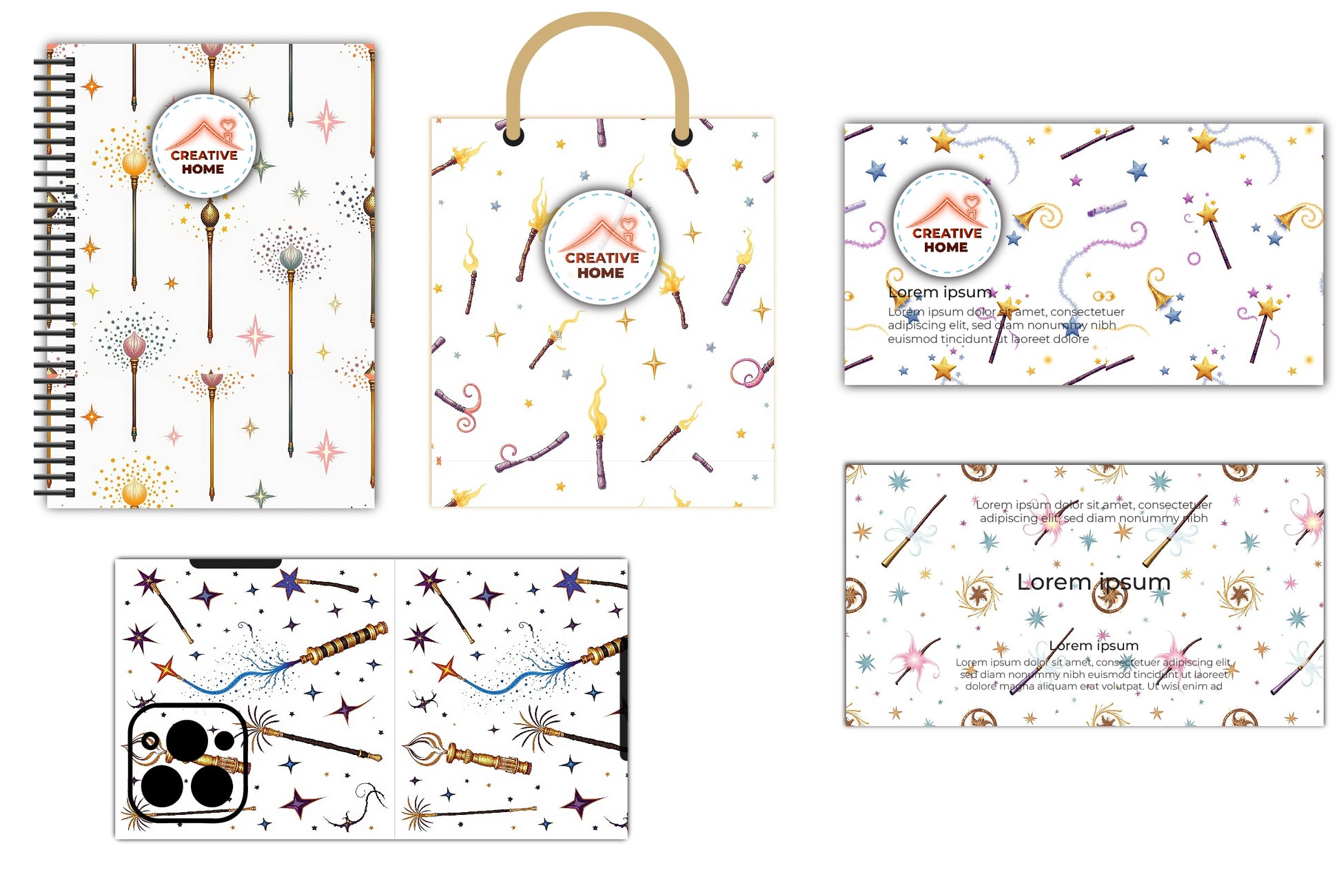 Magic Wands & Stars Clipart Bundle - CraftNest - Digital Crafting and Art