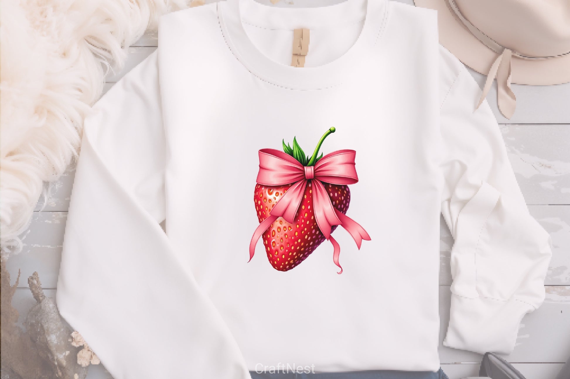 Valentine Strawberry Clipart Bundle - CraftNest - Digital Crafting and Art