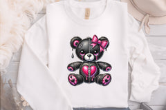 Valentine Gothic Teddy Bear Clipart Bundle - CraftNest - Digital Crafting and Art