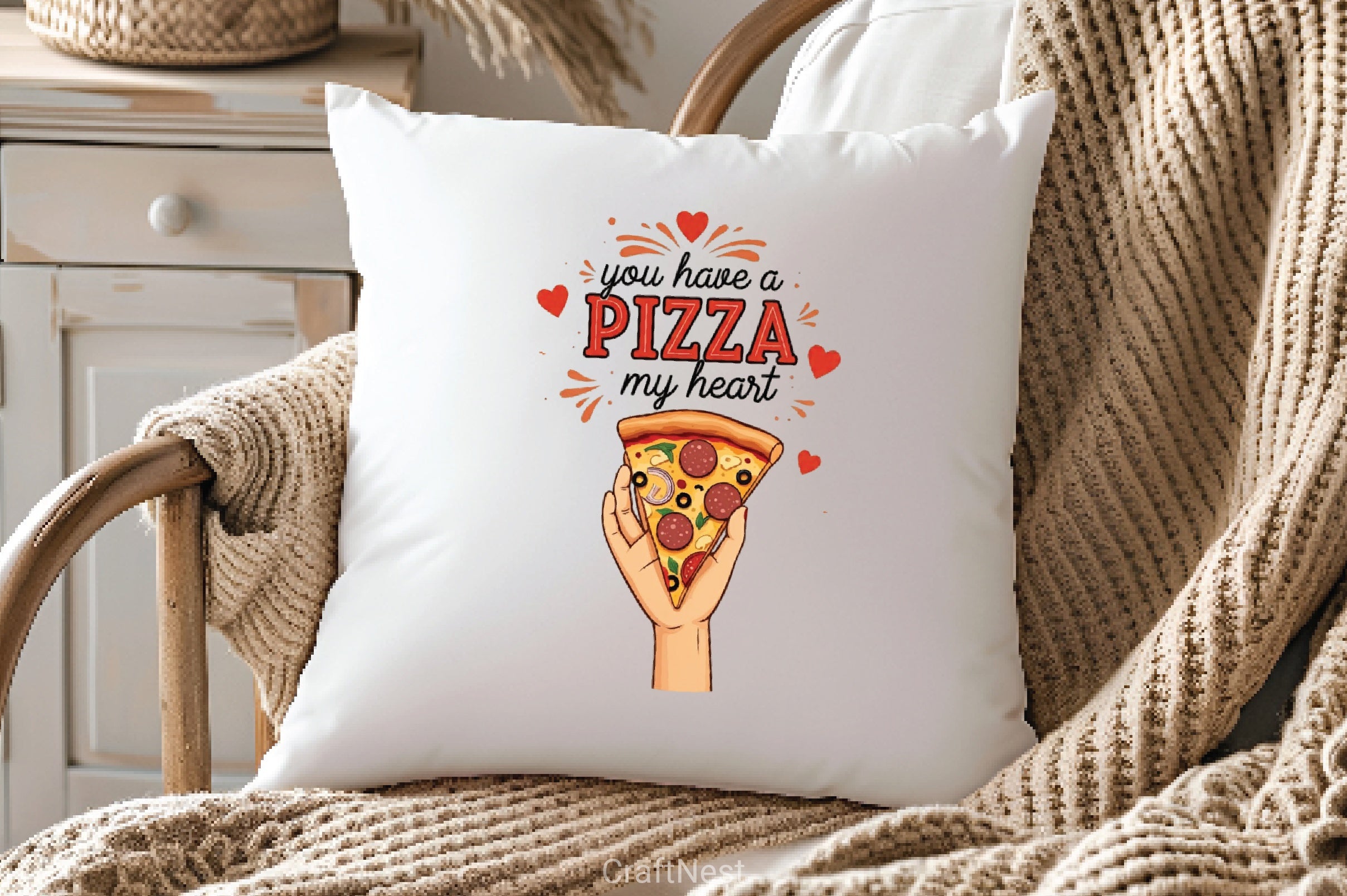 Pizza My Heart Valentine's Clipart Bundle - CraftNest - Digital Crafting and Art